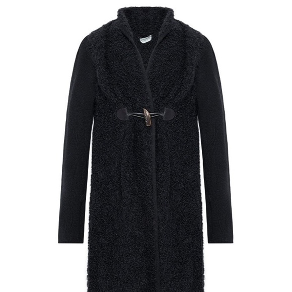 Vintage Alberta Ferretti black mohair & alpaca wool sweater jacket - Small - Picture 1 of 8